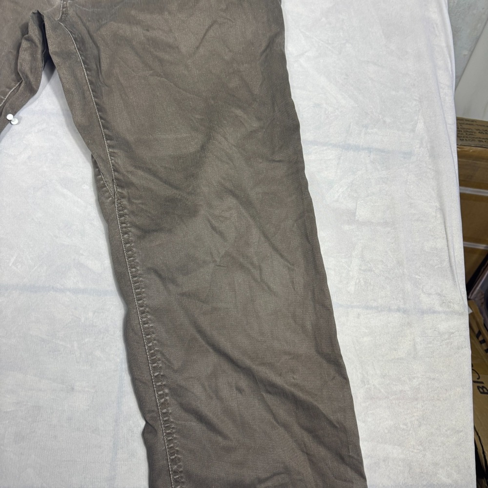 Prana Mens Straight Leg Jeans Brown Denim 5-Pocket Comfort Size 33Wx32L - Picture 8 of 16